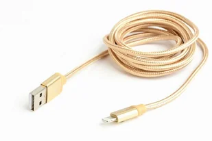 Gembird Kabel USB oplot tekstyl 8pin/1.8m/złoty (CCB-MUSB2B-AMLM-6-G) - Kable USB - miniaturka - grafika 4
