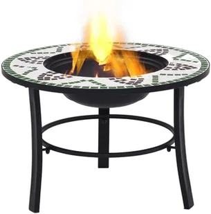 vidaXL Palenisko ogrodowe z mozaiką 68 cm zielone 46722 - Paleniska ogrodowe - miniaturka - grafika 3