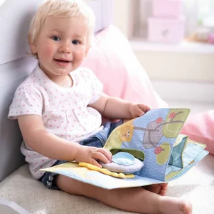 Haba Książeczka z materiału Słonik Egon, 300146 - Zabawki interaktywne dla dzieci - miniaturka - grafika 2