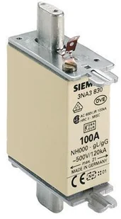 Siemens Tworzenie kopii zapasowych NH-500 V T-00 100 A 3NA3830 - Akcesoria car audio - miniaturka - grafika 2