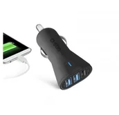 Ładowarki samochodowe - SBS 4.1A 3xUSB FC czarna - miniaturka - grafika 1