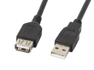 LANBERG Przedłużacz USB 2.0 Lanberg AM-AF 0,7m czarny CA-USBE-10CC-0007-BK - Huby USB - miniaturka - grafika 2