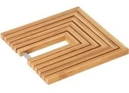Secret de Gourmet Bambusowa podstawka pod garnek rozsuwana jja-150086 - Pozostałe akcesoria kuchenne - miniaturka - grafika 2