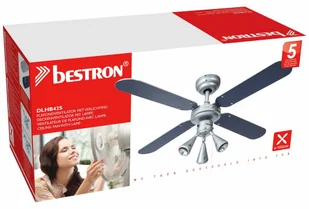 Bestron DLHB42S srebrnoszary - Wentylatory sufitowe - miniaturka - grafika 4