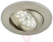 Oprawy, klosze i abażury - Briloner Beweglicher LED-Einbaustrahler Erik matt-nickel - miniaturka - grafika 1