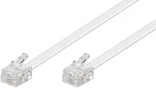 Kable - Goobay Wentronic TEL 6P4 °C/RJ11 1500 White 15 m modularanschlussk 93065 - miniaturka - grafika 1