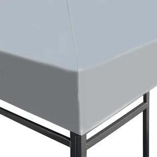 vidaXL Zadaszenie altany ogrodowej 310 g/m 4 x 3 m szare 44787 - Altany ogrodowe - miniaturka - grafika 6
