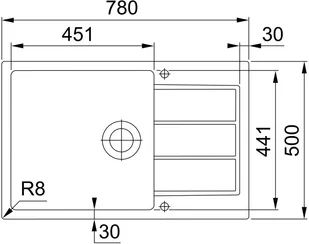 Franke Sirius SID 611-78 XL onyx Tectonite 114.0496.089 - Zlewozmywaki - miniaturka - grafika 3
