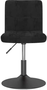 vidaXL Lumarko Obrotowe krzesła stołowe, 4 szt., czarne, obite aksamitem 3087478 - Krzesła - miniaturka - grafika 3
