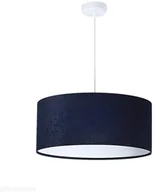 Lampy sufitowe - Koncept BPS Welurowy abażur Lobelia - granatowa lampa wisząca do salonu, sypialni (kolekcja - Standard, 1xE27) 010-042-60cm - miniaturka - grafika 1