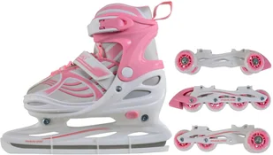 Łyżwo Rolki Wrotki 4w1 34-41ABEC 5 - Rolki - miniaturka - grafika 3
