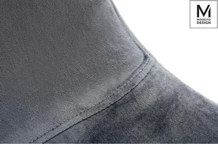 Modesto Design MODESTO krzesło LUCY szare welur metal - Krzesła - miniaturka - grafika 4