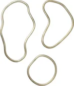 Podstawki pod garnki - Ferm Living Podkładki Pond 3 szt. złote 100065501 - miniaturka - grafika 1