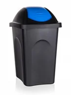 Kosze na śmieci - FENIKS MP 30 l, niebieska pokrywa - miniaturka - grafika 1