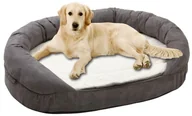 Legowiska dla psów - Karlie ortopedyczne legowisko dla psa Orthobed owalne szare 100x65x24 cm - miniaturka - grafika 1