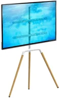 Uchwyty do telewizora - Ergosolid Tritonix W - podłogowy stojak do telewizorów 32"-65" Industrial Tripod TV drewno + stal TRITONIX-W - miniaturka - grafika 1