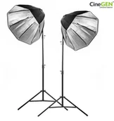 Inne akcesoria studyjne - CineGEN Zestaw 2 lamp światła stałego SOFTBOX octa 60cm 85W 230cm CLAROOM-O6882 - miniaturka - grafika 1