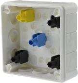 Puszki elektryczne i akcesoria - Puszka natynkowa hermetyczna biała 90x90 IP55 - miniaturka - grafika 1