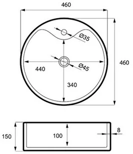 Massi AGIO MSU-0006 - Umywalki - miniaturka - grafika 3