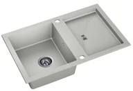 Zlewozmywaki - AXIS Zlewozmywak granitowy SLIDE 40 Szary (59) slide40sz - miniaturka - grafika 1