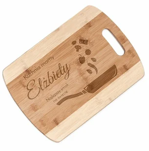 Murrano Deska bambusowa do krojenia z grawerem dla pary na ślub rocznicę p DSK-BMB3-039 - Deski do krojenia - miniaturka - grafika 28