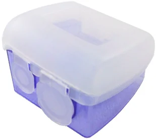 INTER-VION Duo sharpener - Podwójna temperówka do kredek - 499614 - Pozostałe akcesoria kosmetyczne - miniaturka - grafika 4