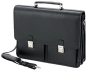 Torby na laptopy - Alassio 47118  torba na akta Veneto, ze sztucznej skóry, ok. 42 x 32 x 15 cm, czarna 10100828 - miniaturka - grafika 1