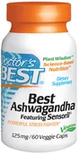Witaminy i minerały dla sportowców - DOCTOR'S BEST DOCTOR'S BEST Best Ashwagandha 60vegcaps - miniaturka - grafika 1