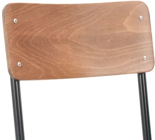 vidaXL Krzesła do jadalni, 4 szt., brązowe, sklejka i stal - Krzesła - miniaturka - grafika 6