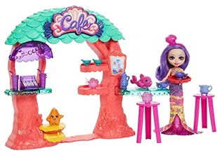 Enchantimals Sea Cave Café zestaw do zabawy (22,4 cm), 15+ sztuk, z lalką Martina Syrenka, 2 bestie zwierząt i akcesoria 0194735009060 - Lalki dla dziewczynek - miniaturka - grafika 8
