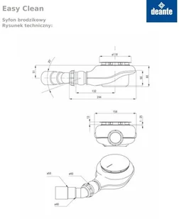 Radaway Syfon brodzikowy 90 Turboflow 2 TB21 - Syfony - miniaturka - grafika 4