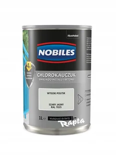 Nobiles Chlorokauczuk 1L Szary Jasny Ral 7035 farb - Farby zewnętrzne - miniaturka - grafika 2