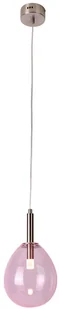 LUNO Lampa Wisząca Lukka LUNO styl nowoczesny szkło różowy 50133209 - Lampy sufitowe - miniaturka - grafika 2