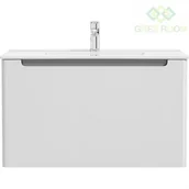 Umywalki - Oltens Jog umywalka z szafką 80 cm biała 68001000 68001000 - miniaturka - grafika 1