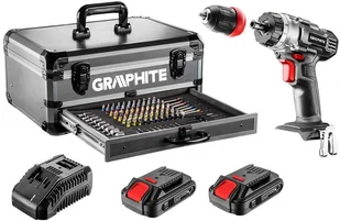 Graphite Zestaw Wiertarko Wkrętarka 109 Akcesoriów - Wkrętarki - miniaturka - grafika 2
