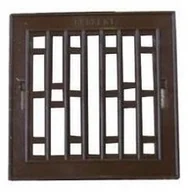 Kratki wentylacyjne - Parkanex Plastikowa Z Ramką Metalową 14*14CM Biała - miniaturka - grafika 1