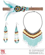 Stroje karnawałowe - Widmann Dodatek "indianerin" zestaw 4-częściowy WDM95720 - miniaturka - grafika 1