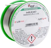 Akcesoria do lutowania - Cynel Spoiwo lutownicze bezołowiowe 1 5 mm 250 g CU1-SW26-15250 - miniaturka - grafika 1