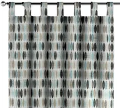 Zasłony - Dekoria Zasłona na szelkach 1 szt. wzory w odcieniach błekitu beżu i czarnego na jasnym tle 1szt 130 × 260 cm Modern 310-141-91 - miniaturka - grafika 1