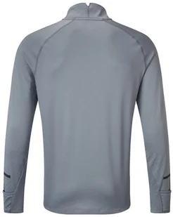 RONHILL RONHILL Bluza biegowa męska TECH PRISM 1/2 ZIP TEE szara - Bluzy sportowe męskie - miniaturka - grafika 2
