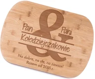 Deski do krojenia - Murrano Bambusowa Deska do Krojenia z Grawerem Razem Od DSK-BMB1-011 - miniaturka - grafika 1