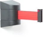 Wyposażenie miejsc publicznych - AJ Taśmowy system wygradzający 4600 mm czarny czerwona taśma 312453 - miniaturka - grafika 1