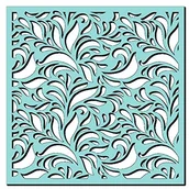 Akcesoria kreślarskie - Sweet Dixie paproć Flourish szablon, 15 x 15 cm, przezroczysty SDST0018 - miniaturka - grafika 1