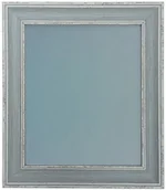 Ramki na zdjęcia - NA FRAMES BY POST FRAMES BY POST Scandi postarzana niebieska ramka zdjęcia z niebieską podkładką 45 x 30 cm VB00PW7A73G - miniaturka - grafika 1