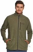 Kurtki i kamizelki sportowe męskie - Columbia Columbia Męska kurtka polarowa Fast Trek II zielony Stone Green XXL 1420421 - miniaturka - grafika 1
