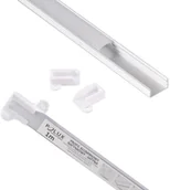 Akcesoria do oświetlenia - Polux Profil aluminiowy natynkowy do taśm LED 1m satyna 316066 SANICO 316066 - miniaturka - grafika 1