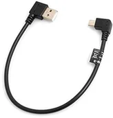 Kable USB - System-S System-S Kabel USB Micro do typu A wtyczka kątowa 27 cm, 53525974 53525974 - miniaturka - grafika 1