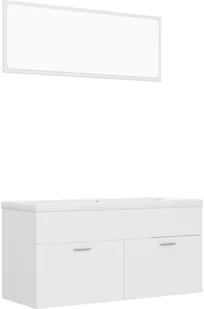 VidaXL Lumarko Zestaw mebli łazienkowych, biały, płyta wiórowa! 3071684 VidaXL - Meble łazienkowe - miniaturka - grafika 50