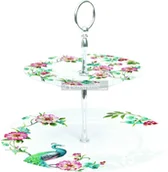 Tace i patery - Nuova Cer Easy life r2s DWUPIĘTROWA PATERA DO CIAST I OWOCÓW - PEACOCK PAW (926 PEAC) - miniaturka - grafika 1