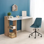 Biurka - FINO biurko dąb złoty / biały (1p=1szt) - miniaturka - grafika 1